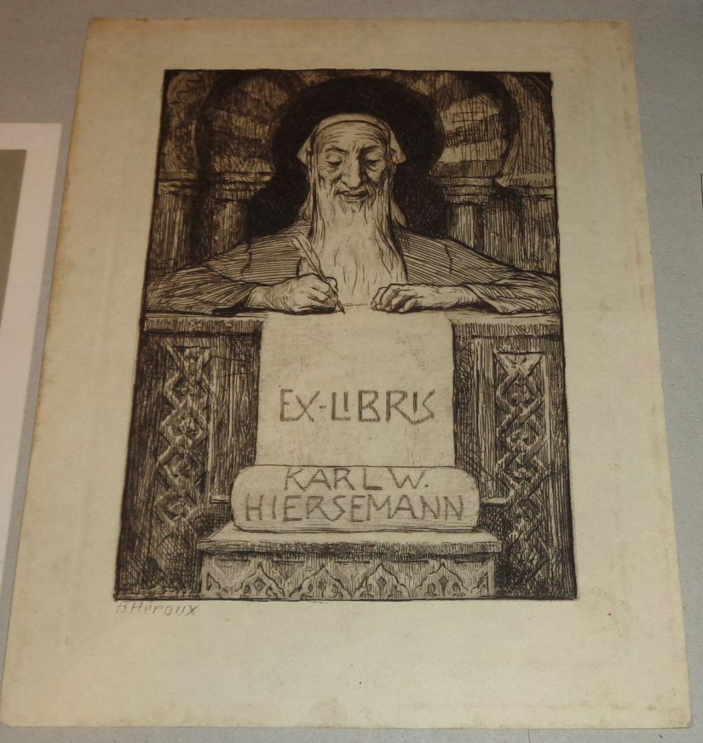 Héroux, Bruno: Ex libris Karl W. Hiersemann.