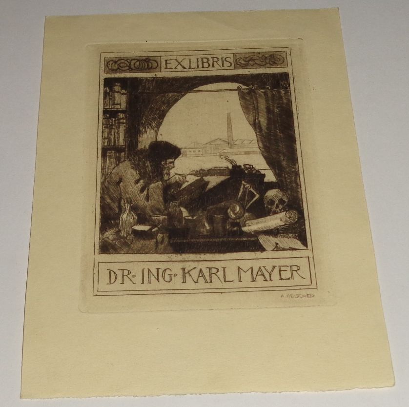 : Ex libris Dr. Ing. Karl Mayer.