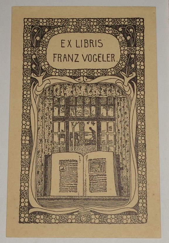 Vogeler, Heinrich Johann (1872 - 1942): Ex libris Franz Vogeler.