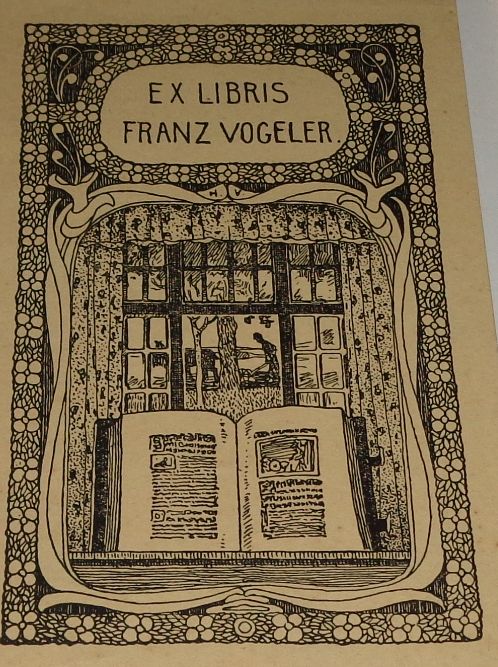 Vogeler, Heinrich Johann (1872 - 1942): Ex libris Franz Vogeler.