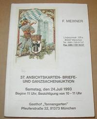 Meixner, Auktionhaus: ANSICHTKARTEN-BRIEFE-UND GANZSACHENAUKTIONEN 1993/37