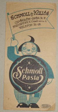 Schmoll Pasta, számolócédula