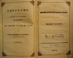 Hermann Ludewig: Zur Bibliothekonomie