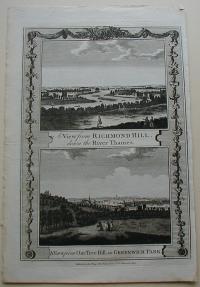 Thorton William: A View from Richmond Hill, down the River Thames. A View from One Tree Hill, in Greenwich Park
