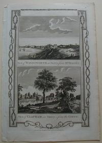Thorton William: View of Wandsworth in Surrey. View of Clapham, in Surrey