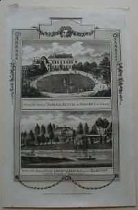 Thorton William: View of the Seat of Admiral Keppel at Bagshot in Surrey. View of the Seat of the late David Garrick at Hampton, with the Temple of Shakespeare