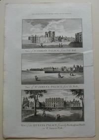 Thorton William: View of St. James's Palace, from Pall Mall. View of the Queen's Palace, formerly Buckingham House, in St. James's Park