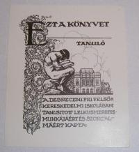 Haranghy Jenő: Debreceni Felso Fiúkereskedelmi