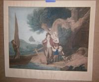 WHEATLEY, Francis (artist)-Joseph BARNEY ( Engraver): The Fisherman Going Out; The Fisherman Returns