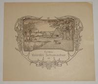 Ehringhausen, Villy (1868-1930): Ex libris Valentin Schumacher