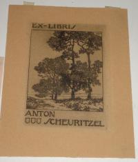 Anton Scheuritzel (1874-1954): Ex libris Anton Scheuritzel