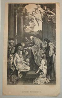 Domenichino (festő)-Ferdinand Schmidt( Metsző): SANCTUS HIERONYMUS (Szent Jeromos)
