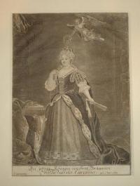 Busch, George Paul (d.1756) (engraver) After Sir Godfrey Kneller (1646-1723) (artist): Die jetzige Konigin von Gross=Britannien Wilhelmina Carolina