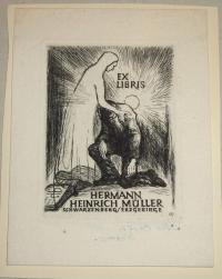 Paetz, Otto. 1914-2006: Ex libris Hermann Heinrich Müller Schwarzenberg