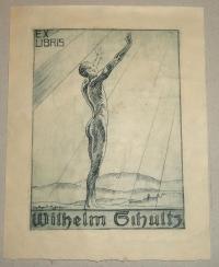 ENGELHARDT-KYFFHÄUSER, Otto: Ex libris Wilhelm Schultz