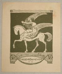 Meid, Hans 1883-1957: Ex libris Teod(or) Röhmeyer