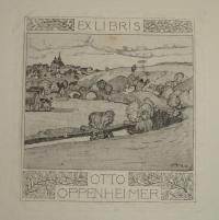 Hollenberg, Felix 1868-1945: Ex libris Otto Oppenheinmer