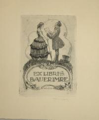Révész Kornél (1885 - 1944): Ex libris Bauer Imre