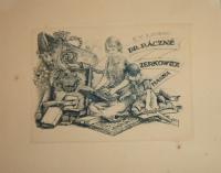 Révész Kornél (1885 - 1944): Ex libris Dr. Táczné Zerkovitz Hanna