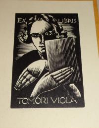 Buday, György (1907 - 1990): Ex libris Tomori Viola