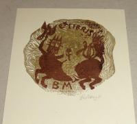 Diskay Lenke: Ex libris BM (Borsos Miklós)