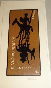 Kőhegyi Gyula: Ex libris Manuel Garcia De la Cruz