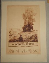 RÉVÉSZ Kornél: Ex libris Bauer Imre