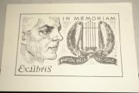 Kertes-Kollmann Jenő: Ex libris In memoriam Bartók Béla. 1881-1945