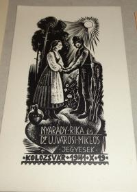 Menyhárt József (1901-1976): Nyárády Rika és Dr. Ijvárosi Miklós jegyesek. Kolozsvár 1941.X.19