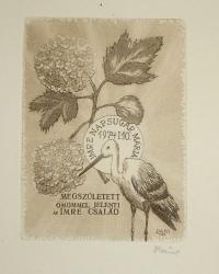 Dániel Viktor (1926 - 2001): Megszületett Imre Napsugár Mária. 1974. I.10