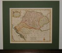 Kitchin (Kitchen), Thomas: A Map of the Kingdom of Hungary