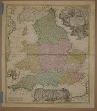 Homann, Johann Baptist: Magnae Britanniae Pars Meridionale, in qua Regnum Angliae