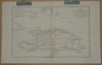 Bonne, Rigobert: Carte de l'Isle de St. Dominigue (Dominique) une des Grandes Antilles, Colonie Francoise et Espagnole
